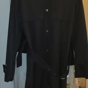 NWT Black Coach Trench Coat